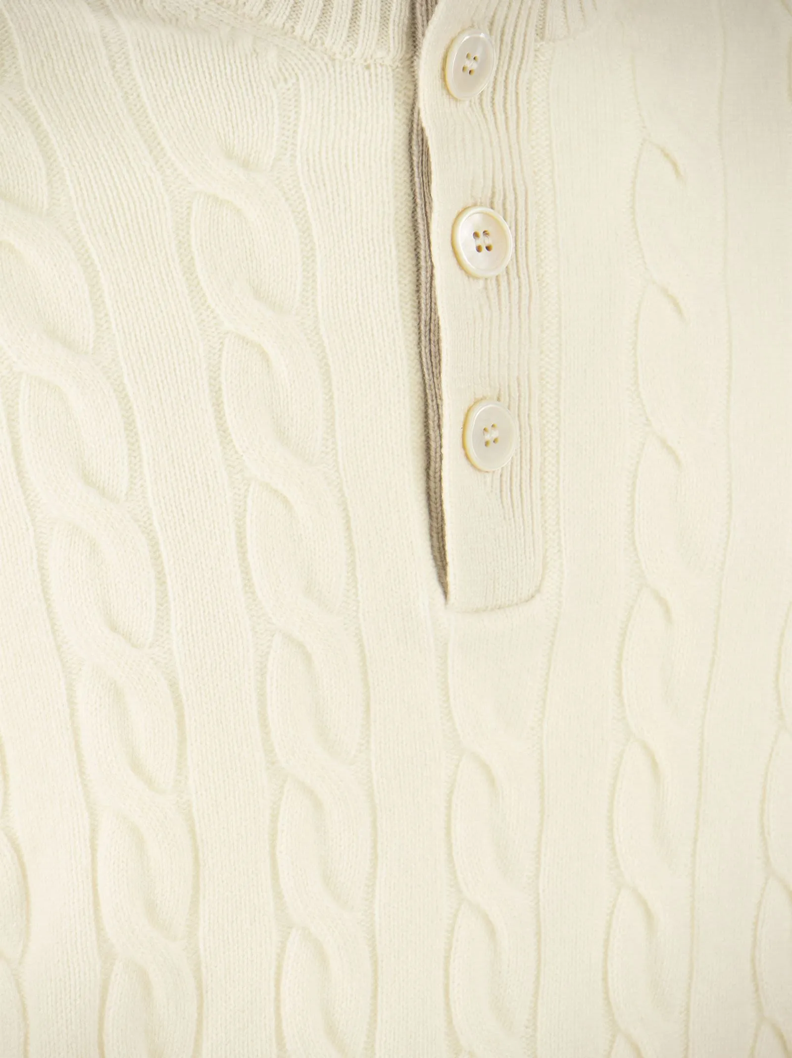 Maglione in cashmere con bottoni