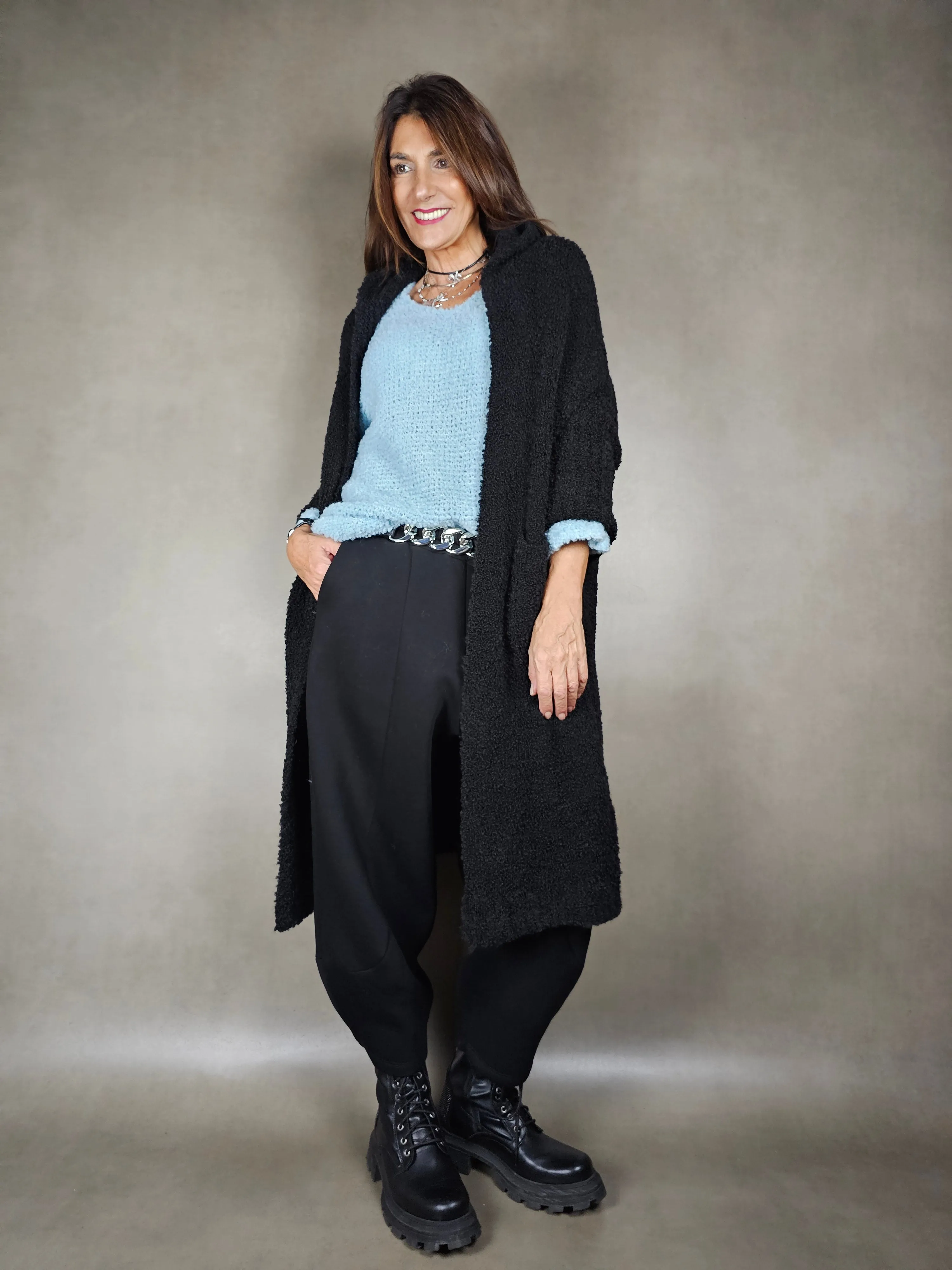 maglione largo manica 78 65ac17pl9vi9wo