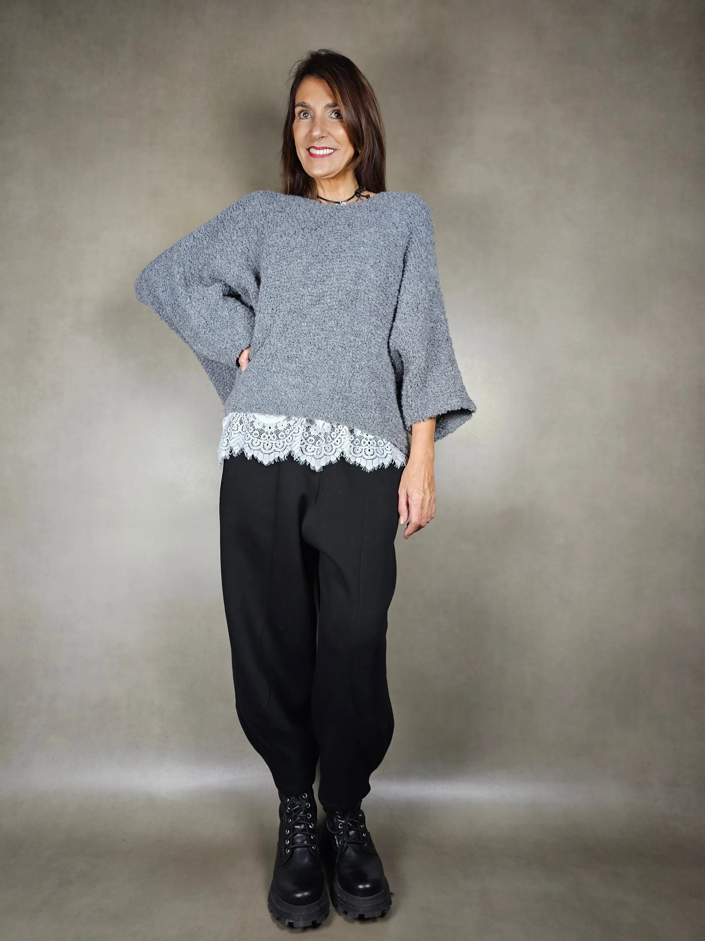 maglione largo manica 78 65ac17pl9vi9wo