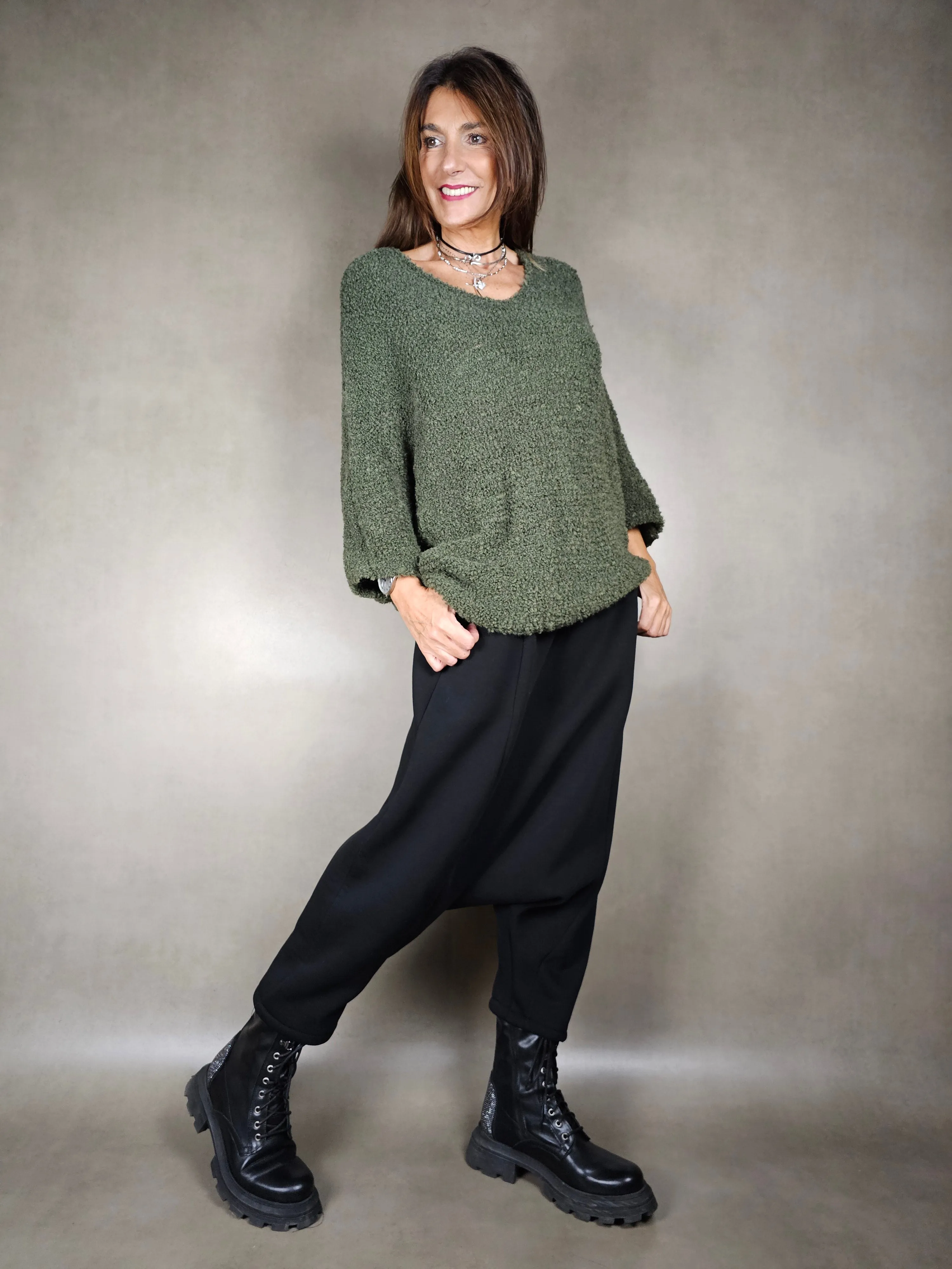 maglione largo manica 78 65ac17pl9vi9wo
