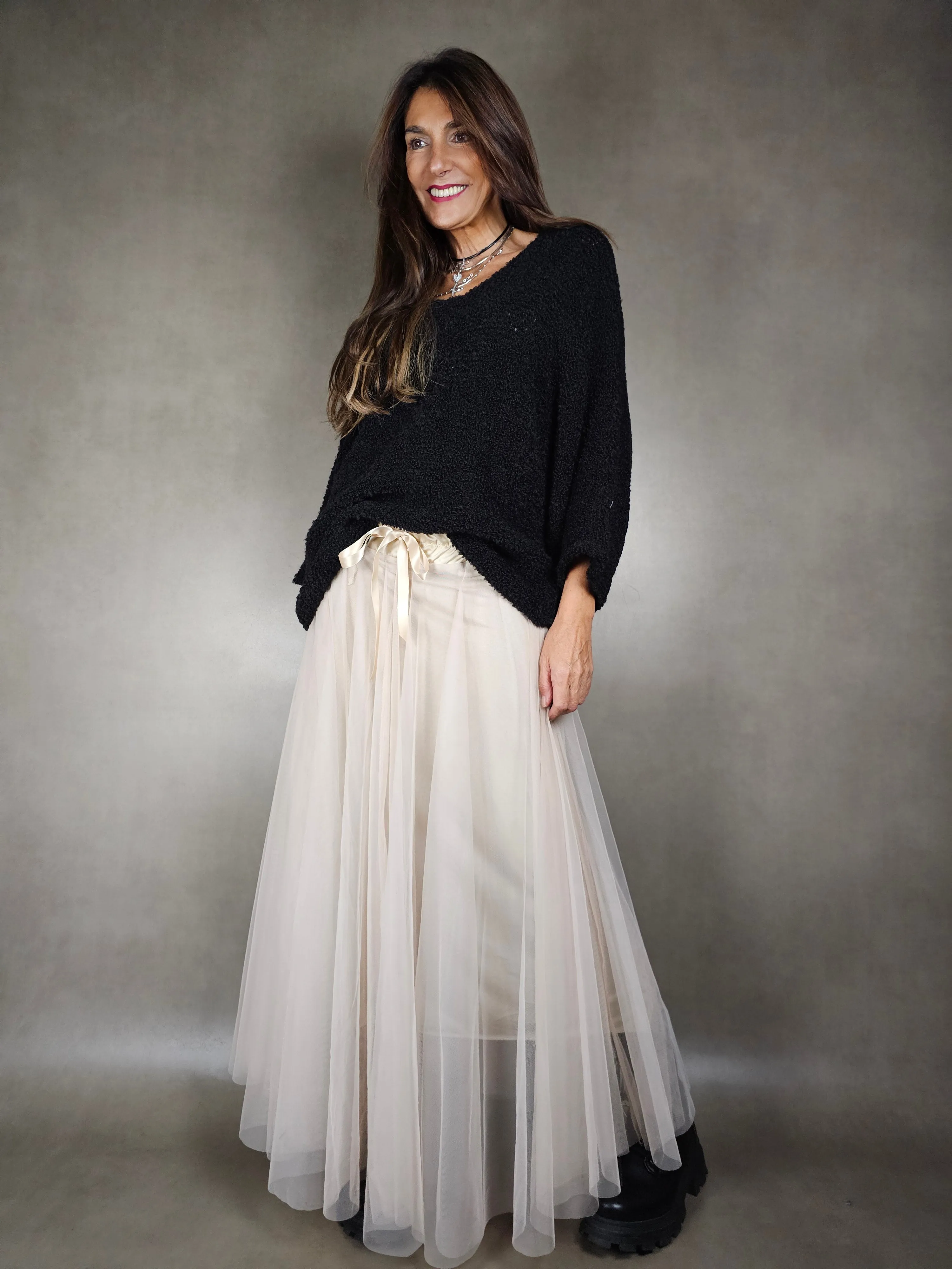maglione largo manica 78 65ac17pl9vi9wo