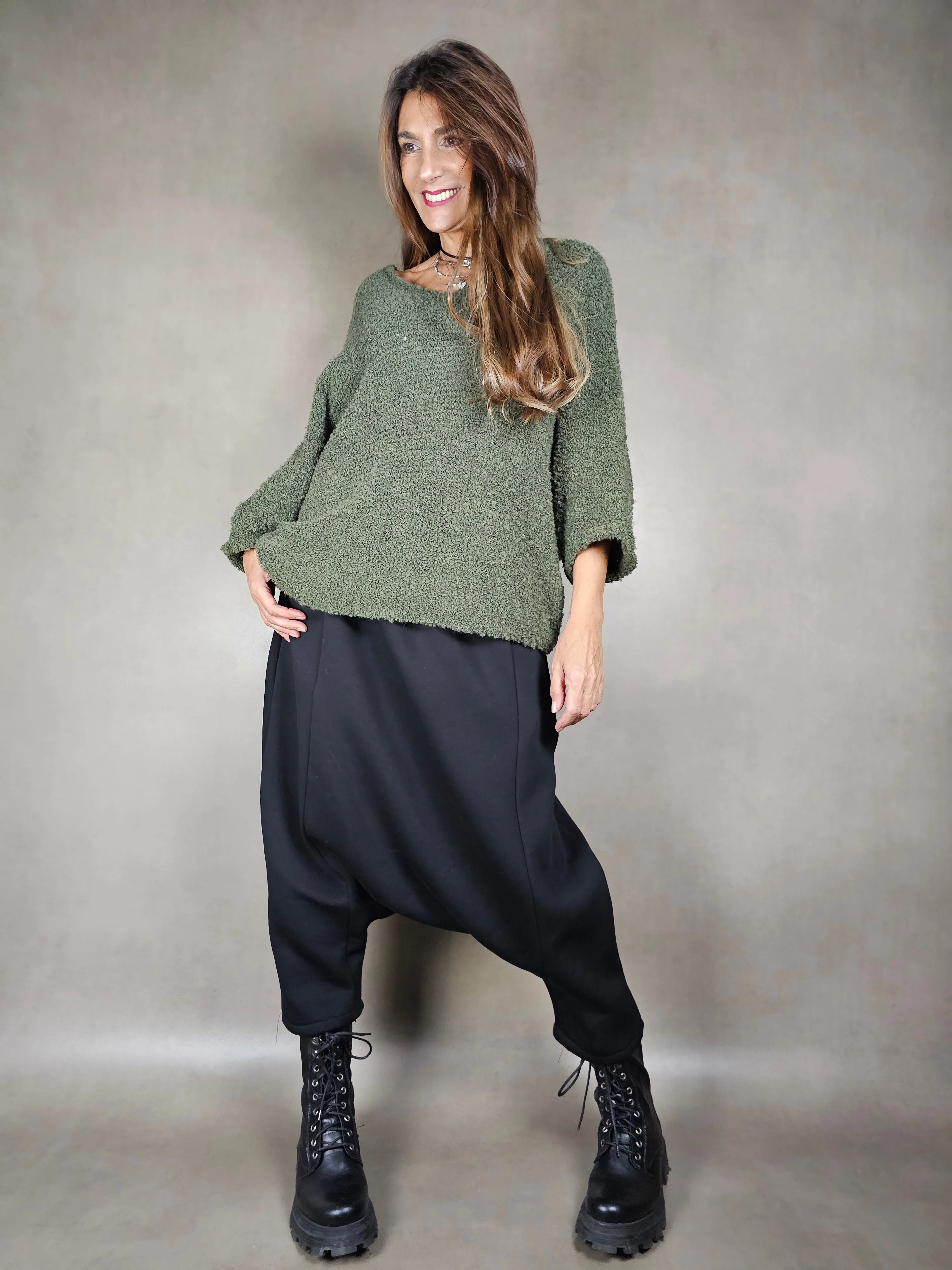 maglione largo manica 78 65ac17pl9vi9wo