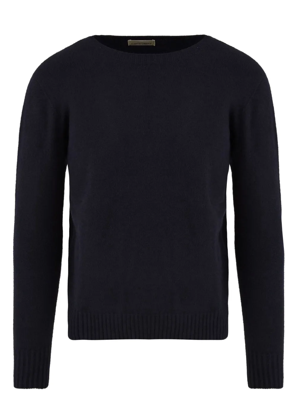 Maglione Uomo Blu scuro con scollo largo