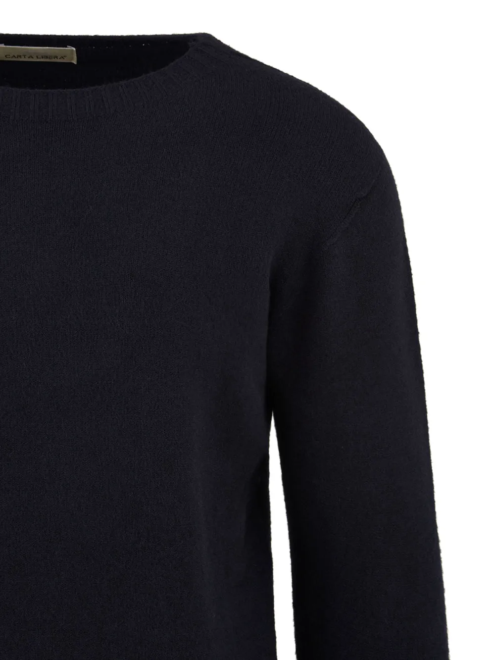Maglione Uomo Blu scuro con scollo largo