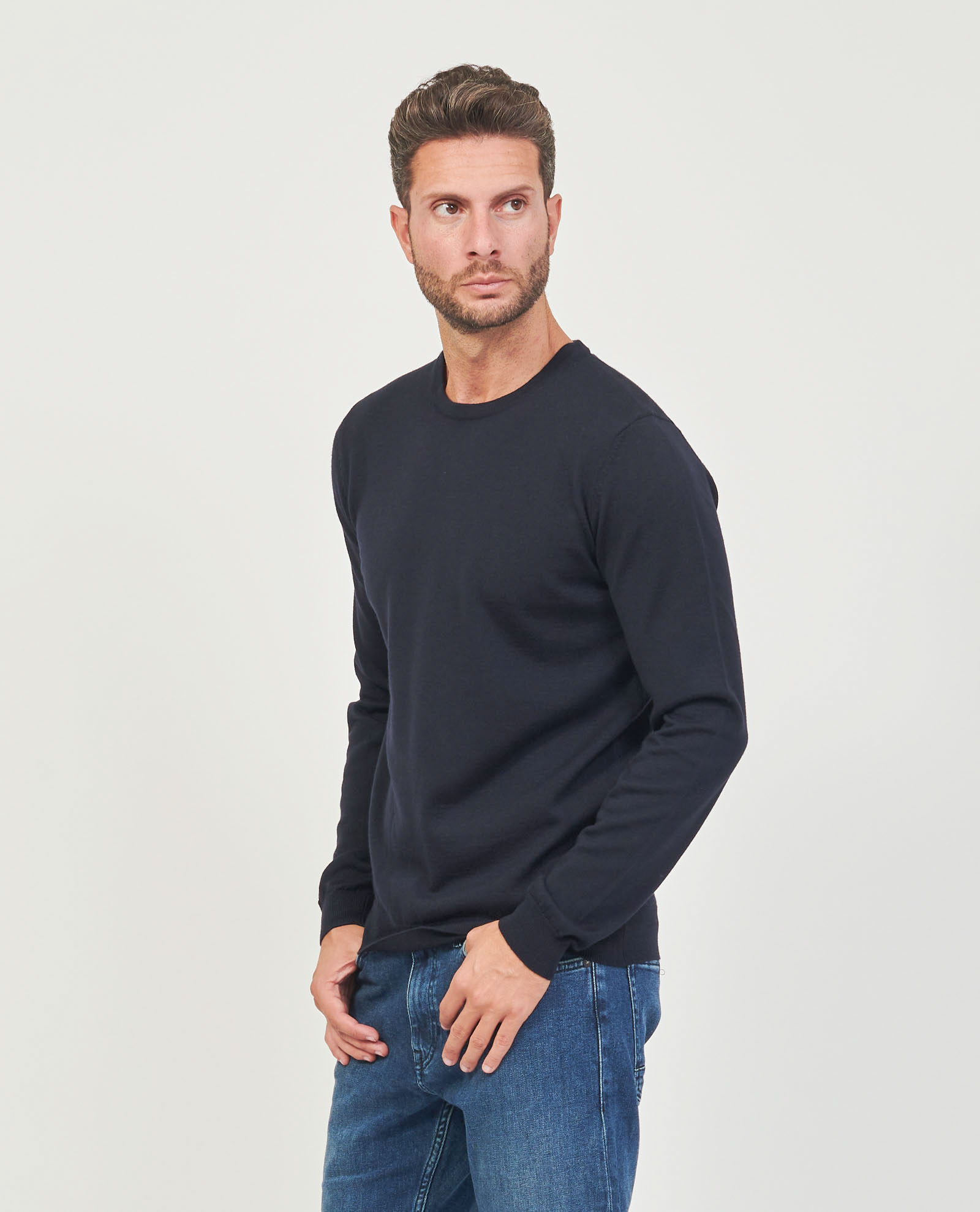 Maglione uomo Hugo slim fit in lana merino