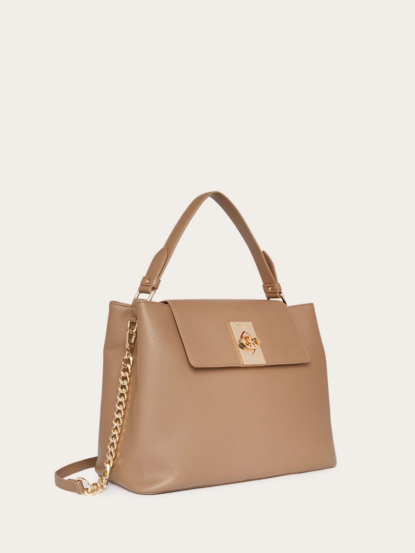 Maxi bag in tessuto spalmato