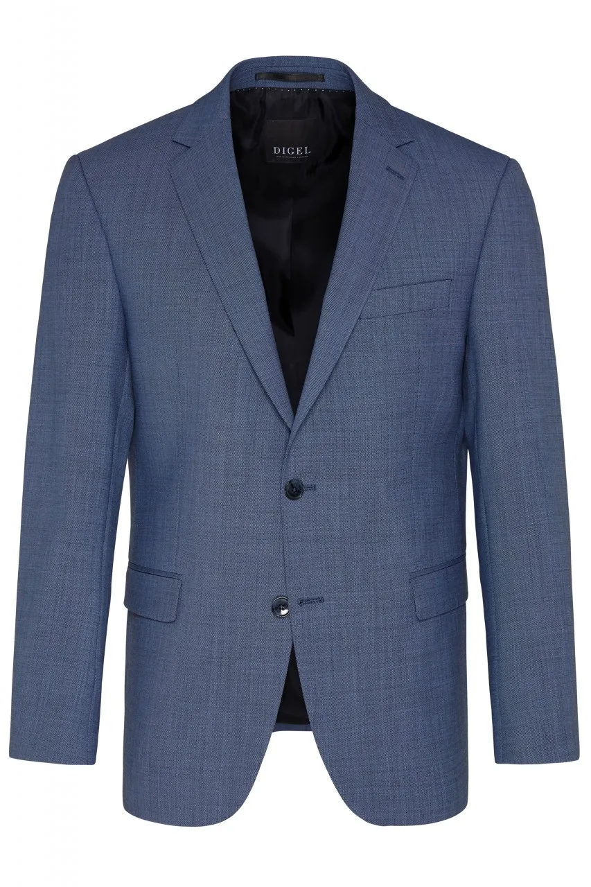 Medium blue digel stretch wool dress drop six modern fit