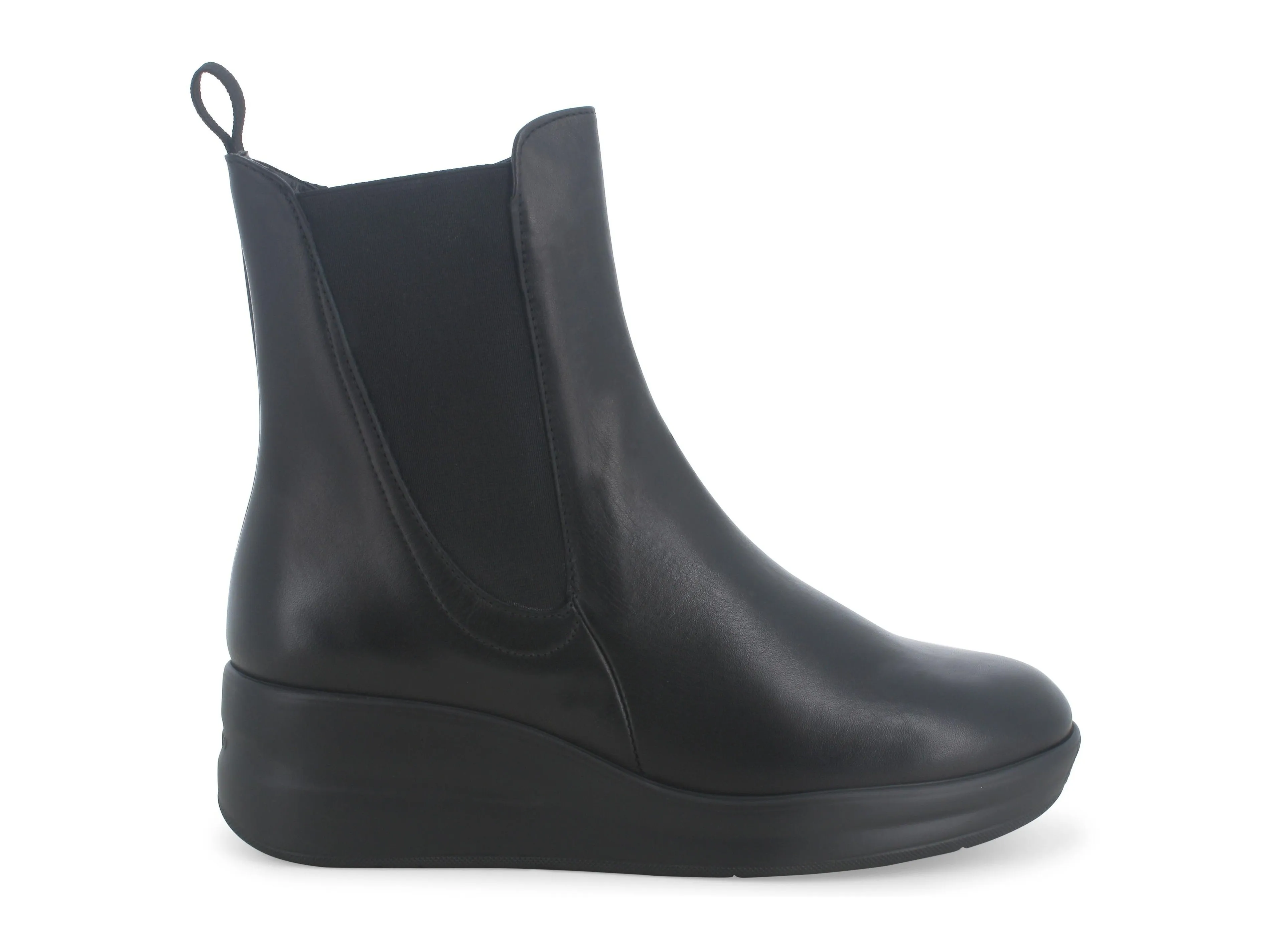 Melluso Stivaletti Invernali Zip Elastico Zeppa Comfort Pelle