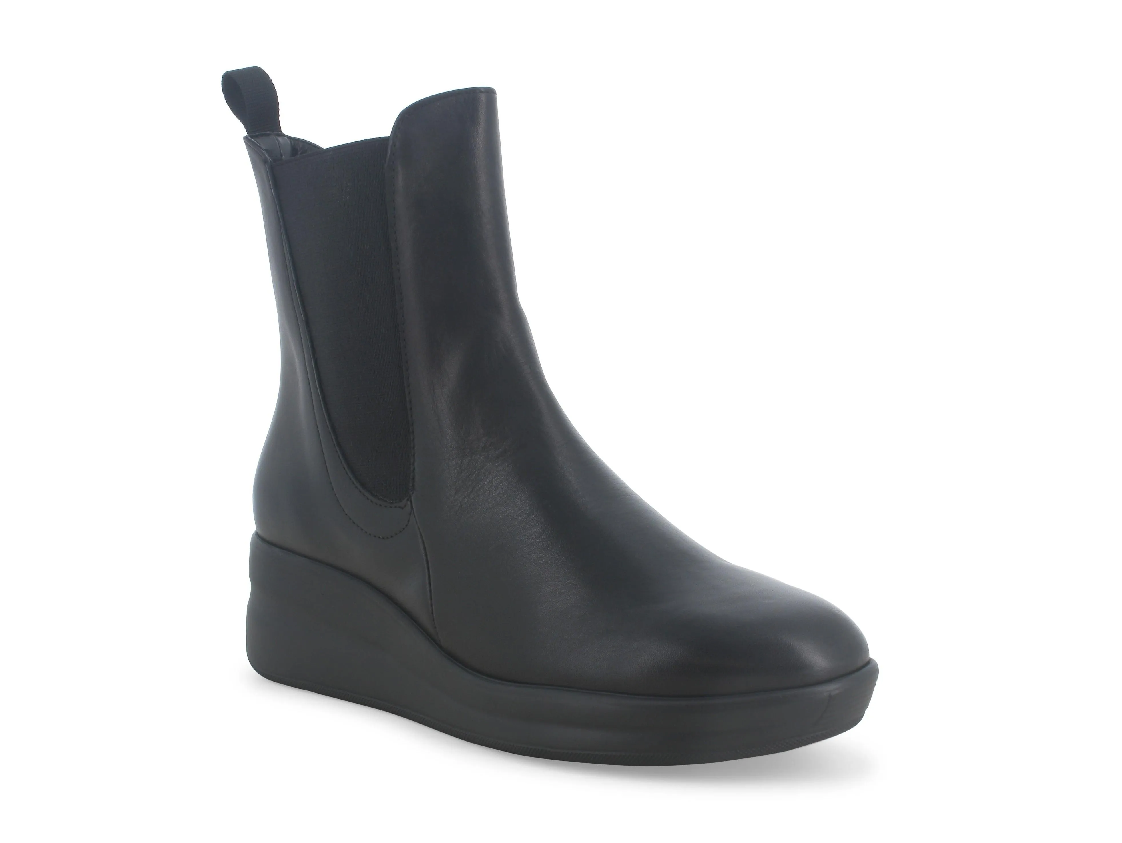 Melluso Stivaletti Invernali Zip Elastico Zeppa Comfort Pelle