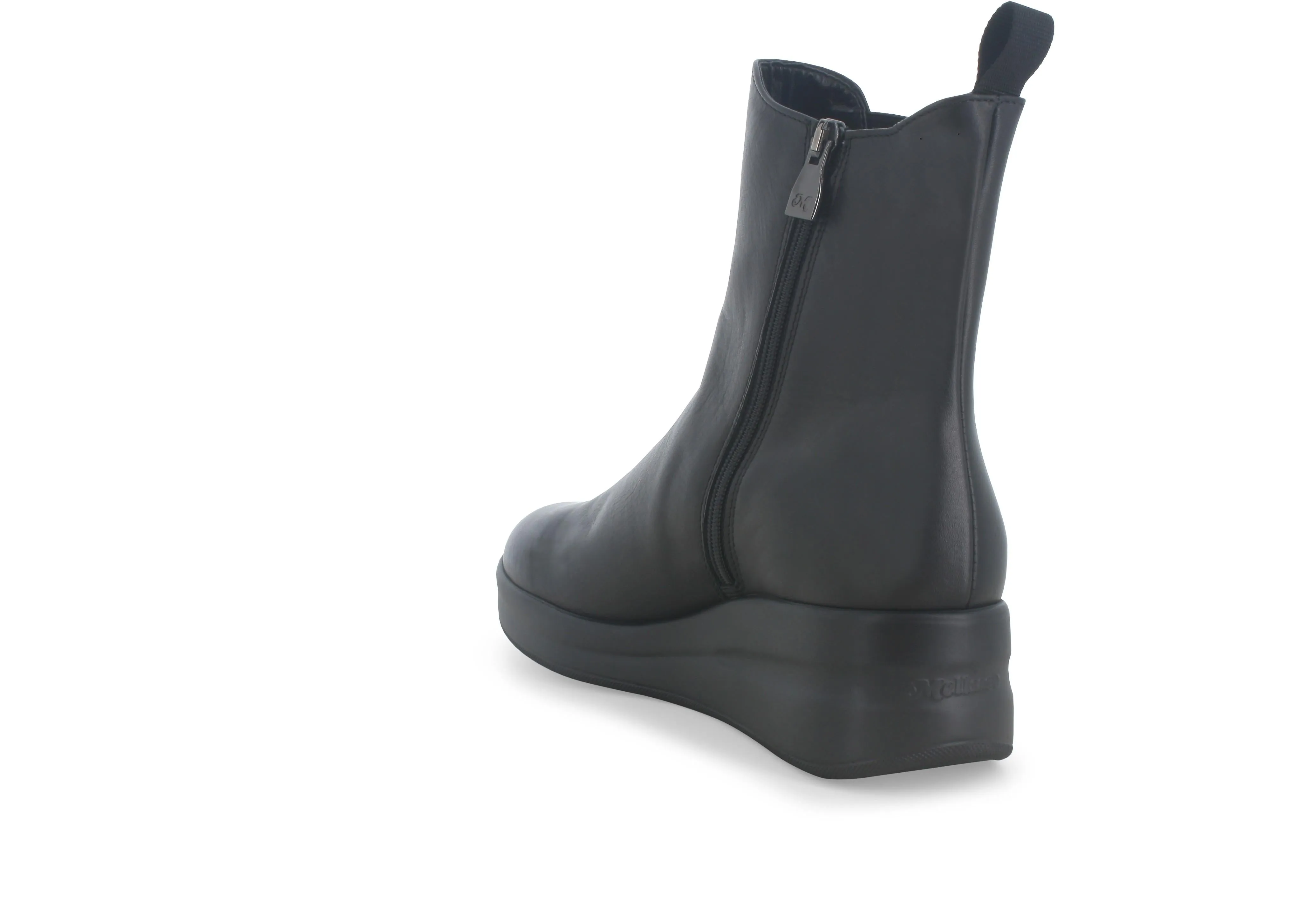 Melluso Stivaletti Invernali Zip Elastico Zeppa Comfort Pelle
