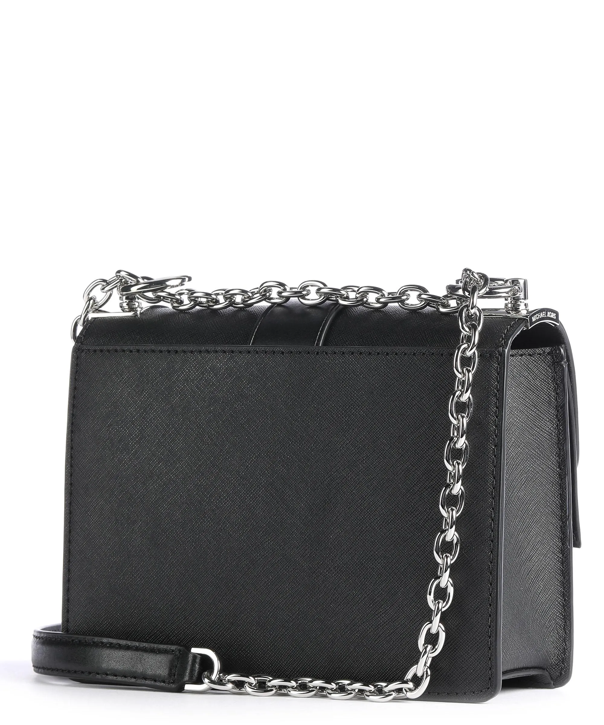 Michael Kors Greenwich Borsa a spalla pelle di vacchetta grana nero  