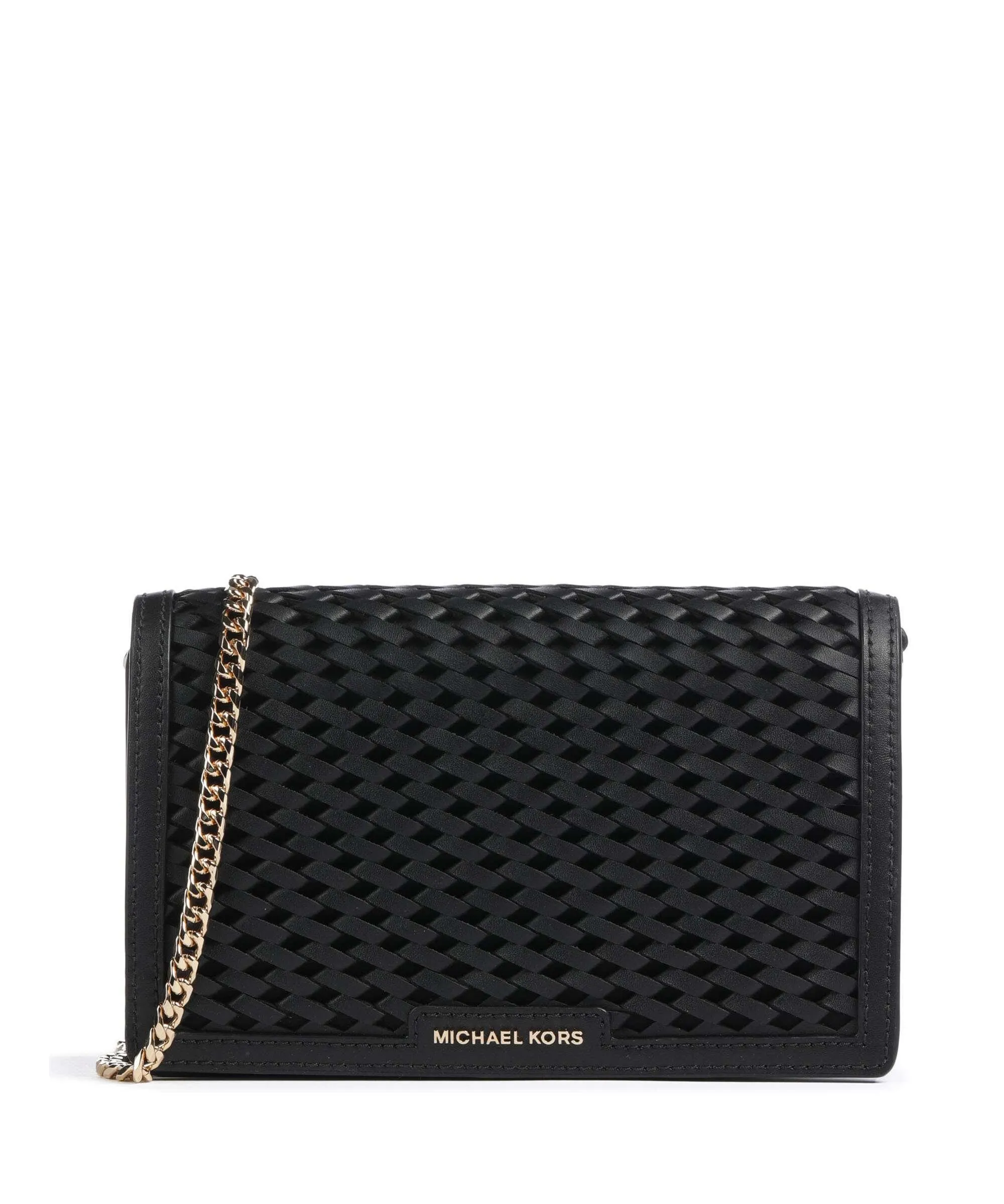  Michael Kors Jet Set Borsa a tracolla pelle di vacchetta finemente grana nero  