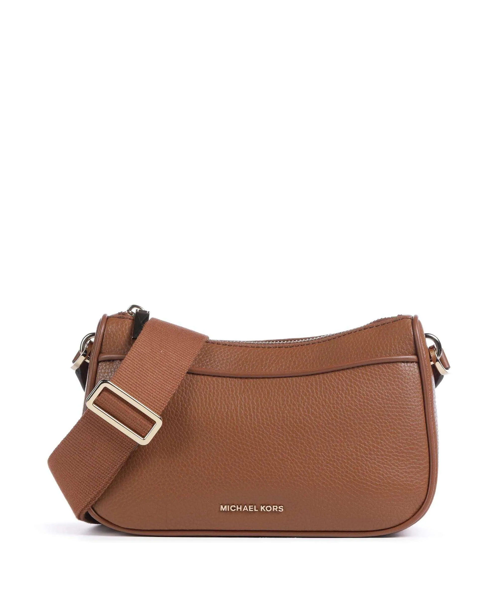 Michael Kors Jet Set Borsa a tracolla pelle di vacchetta grana marrone  