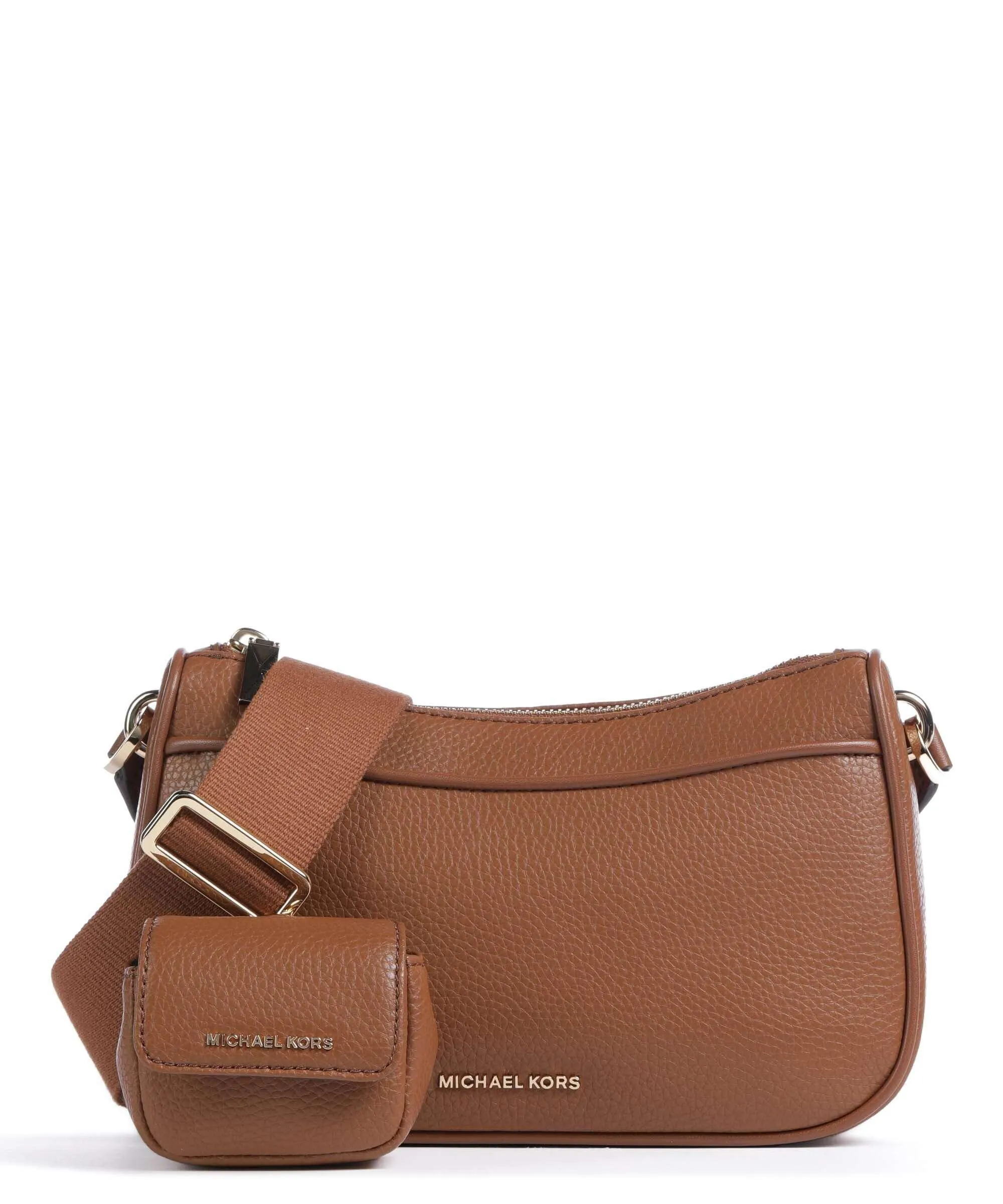  Michael Kors Jet Set Borsa a tracolla pelle di vacchetta grana marrone  
