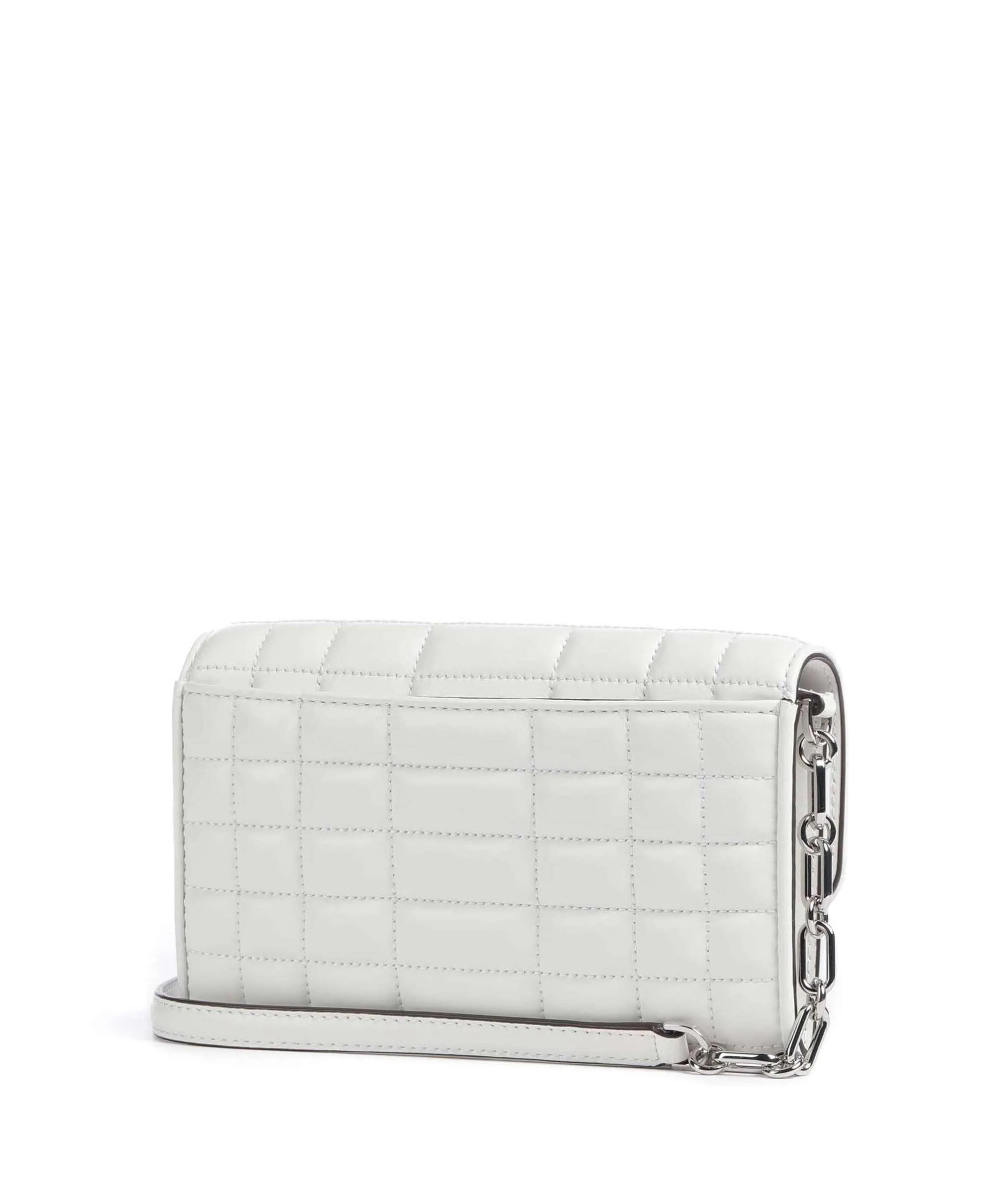  Michael Kors Tribeca Borsa a tracolla cuoio di agnello bianco  