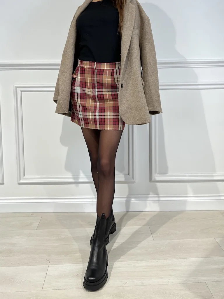 Minigonna check – Vicolo
