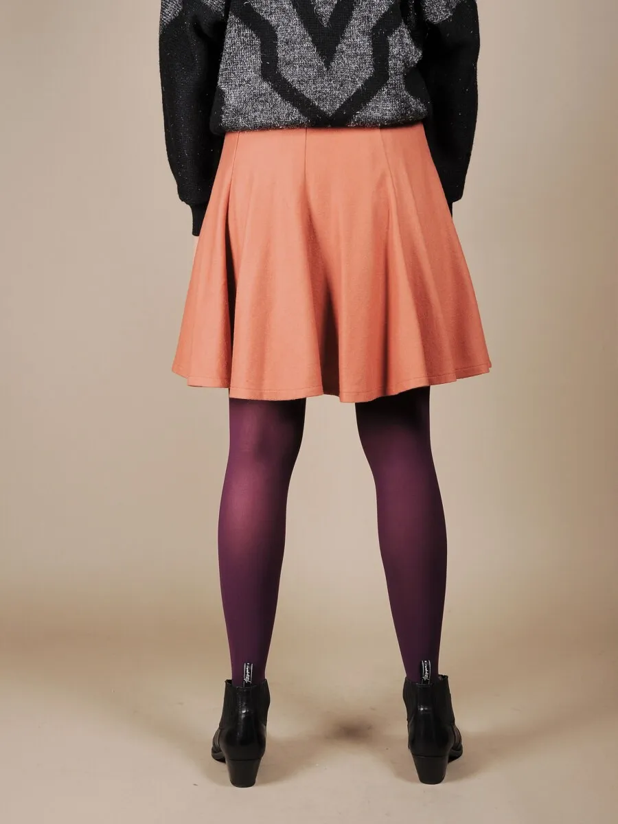 Minigonna color corallo
