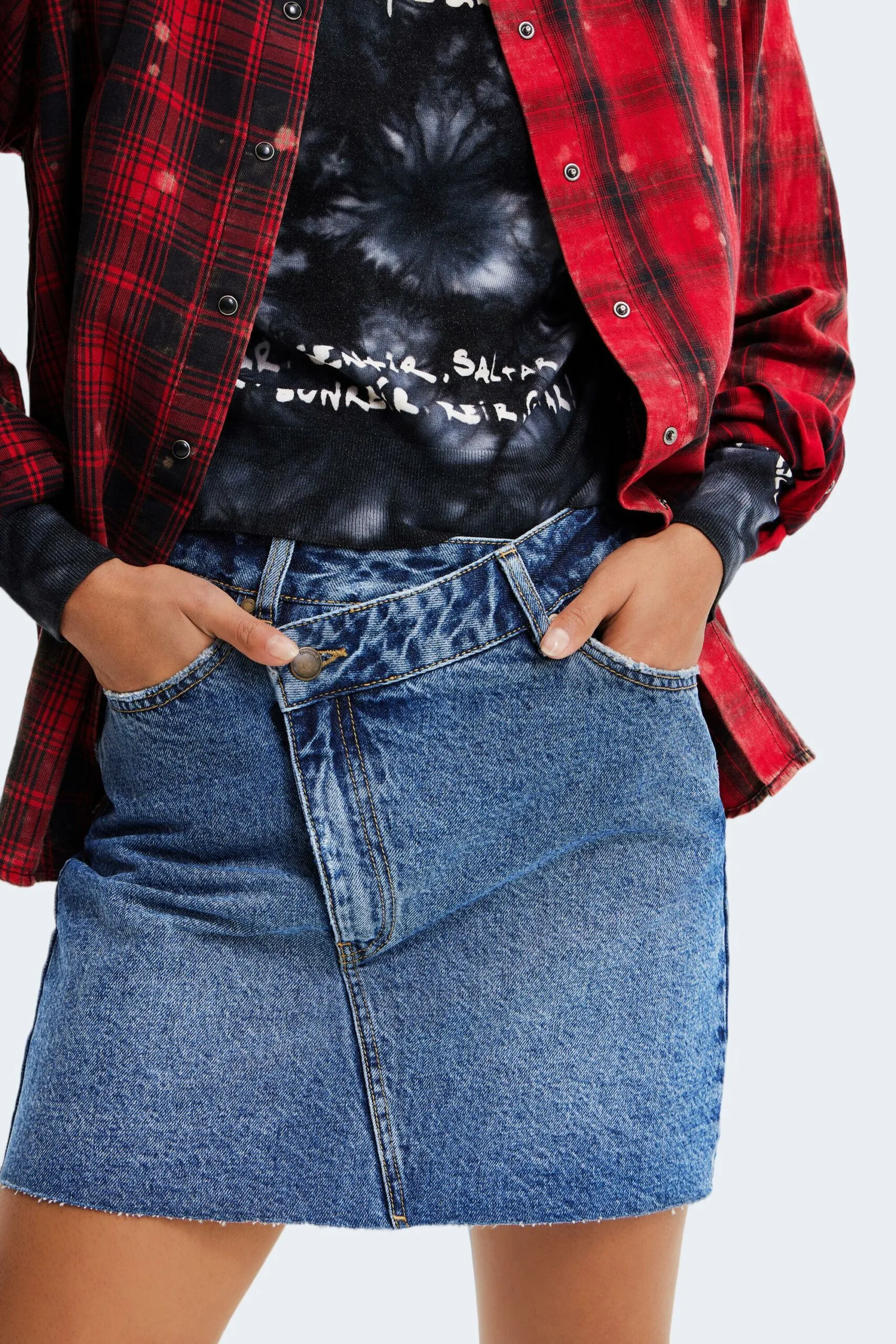 Minigonna Desigual fal sol Denim