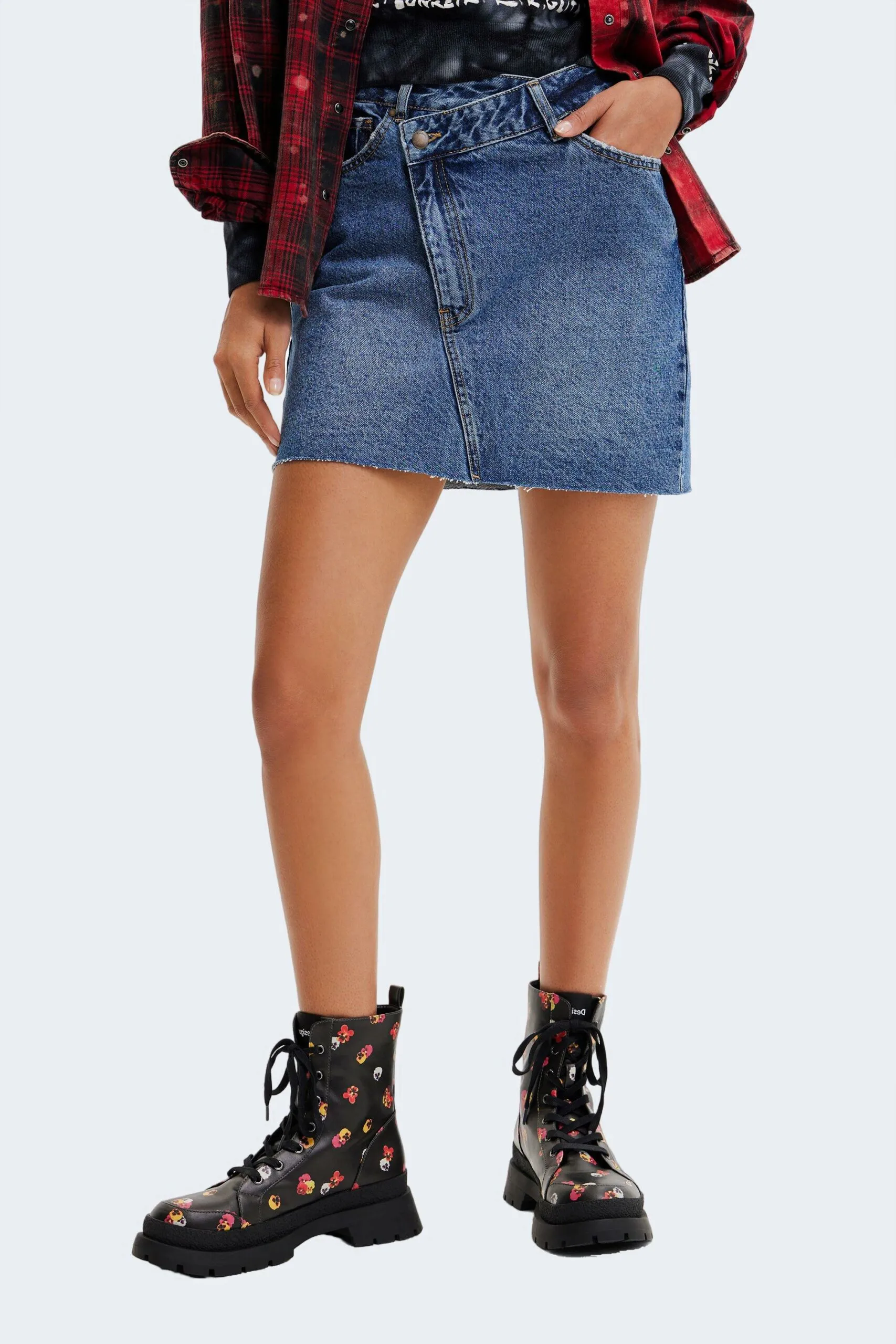 Minigonna Desigual fal sol Denim