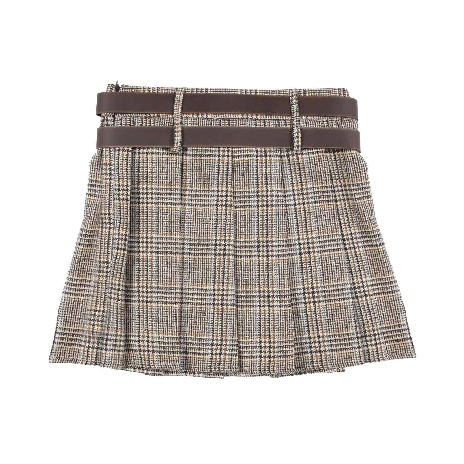 Minigonna Tartan Pied De Poule