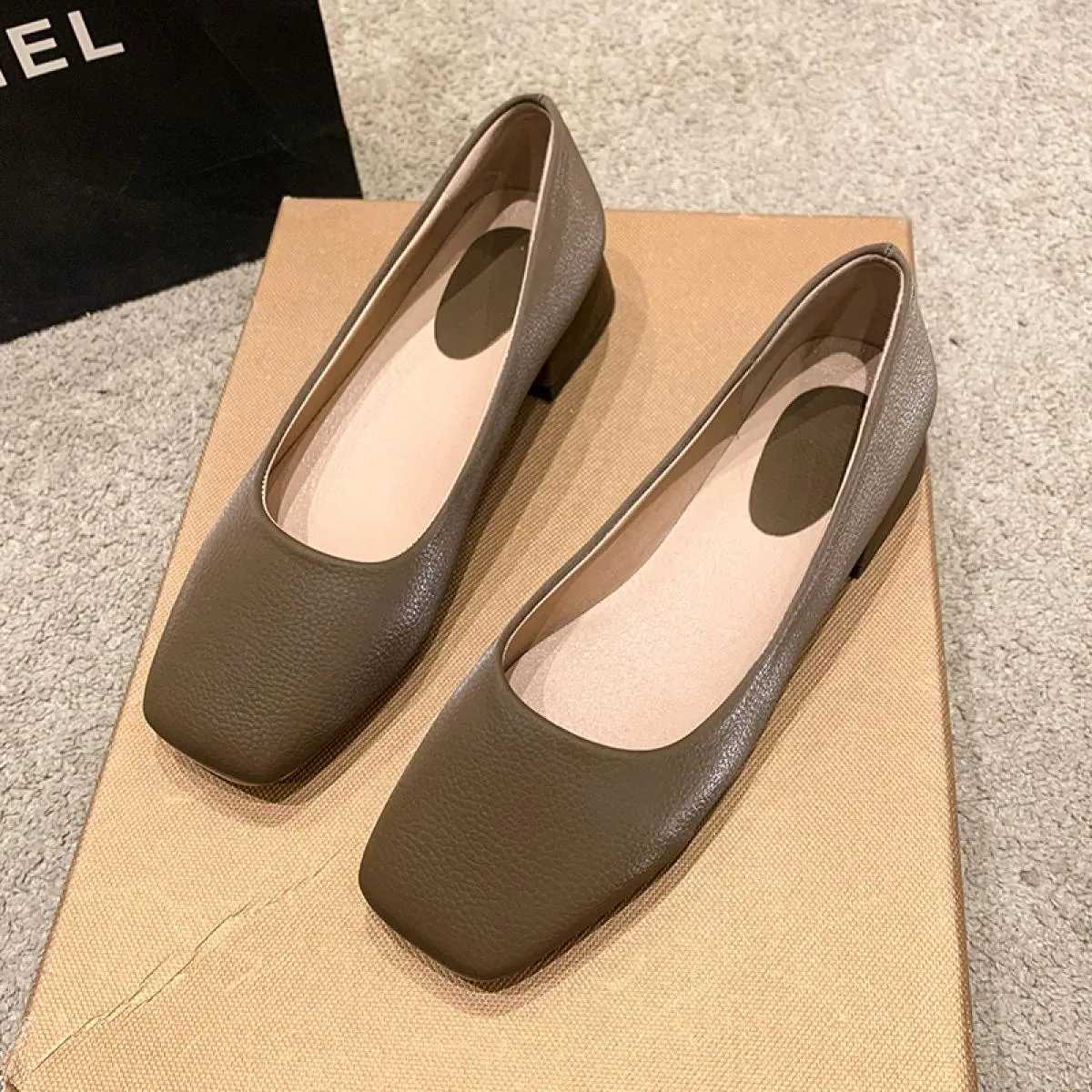 Mocassini da donna color caramello Slip On Mocassini poco profondi da donna Mocassini estivi femminili Primavera Autunno Balleri