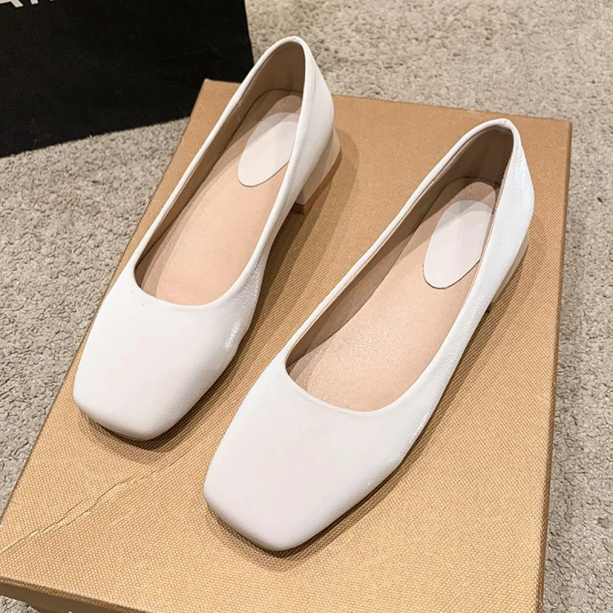 Mocassini da donna color caramello Slip On Mocassini poco profondi da donna Mocassini estivi femminili Primavera Autunno Balleri