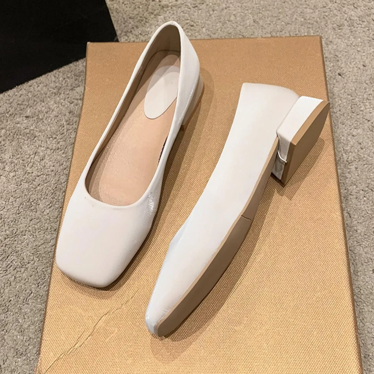 Mocassini da donna color caramello Slip On Mocassini poco profondi da donna Mocassini estivi femminili Primavera Autunno Balleri
