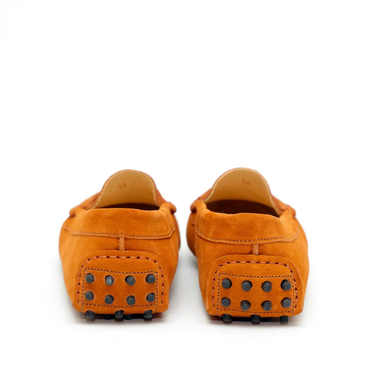 Mocassino D in Pelle Scamosciata Marrone