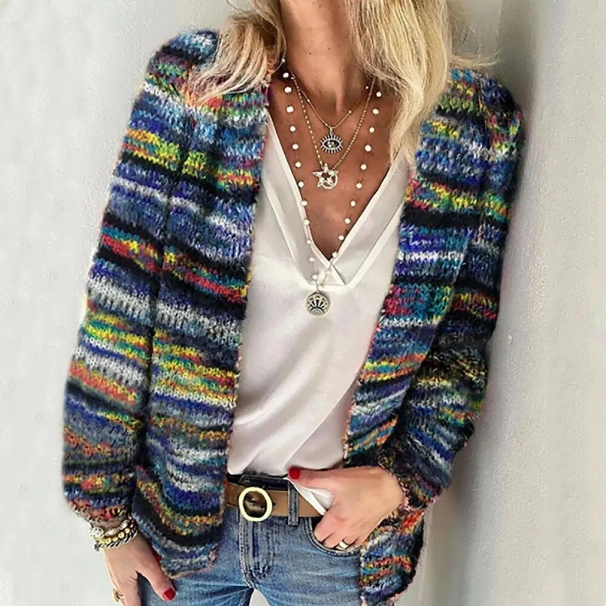 Moda Abbigliamento Donna 2023 Cardigan da donna Maglione Abbigliamento Maglione