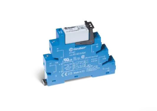 Modulo interfaccia relè Finder serie 38 Series, bobina 24V cc, Guida DIN, contatti SPDT