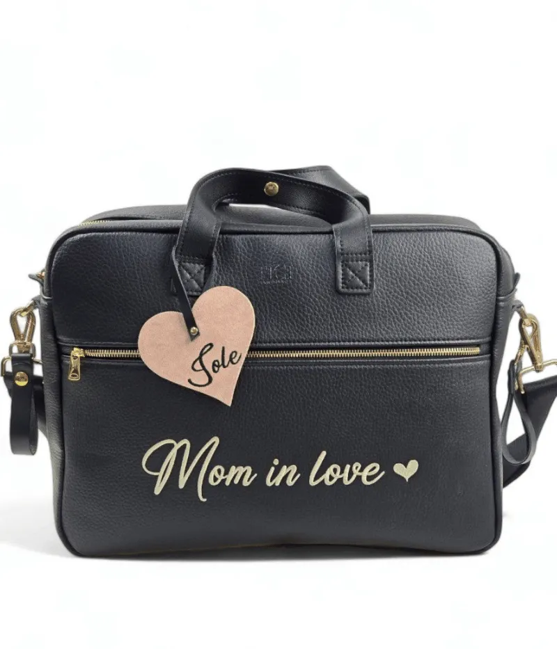 Mommy Bag con cuore personalizzato - Sistema zaino