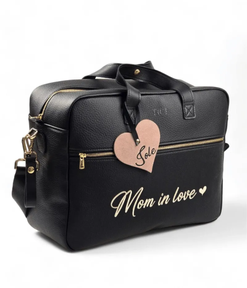 Mommy Bag con cuore personalizzato - Sistema zaino
