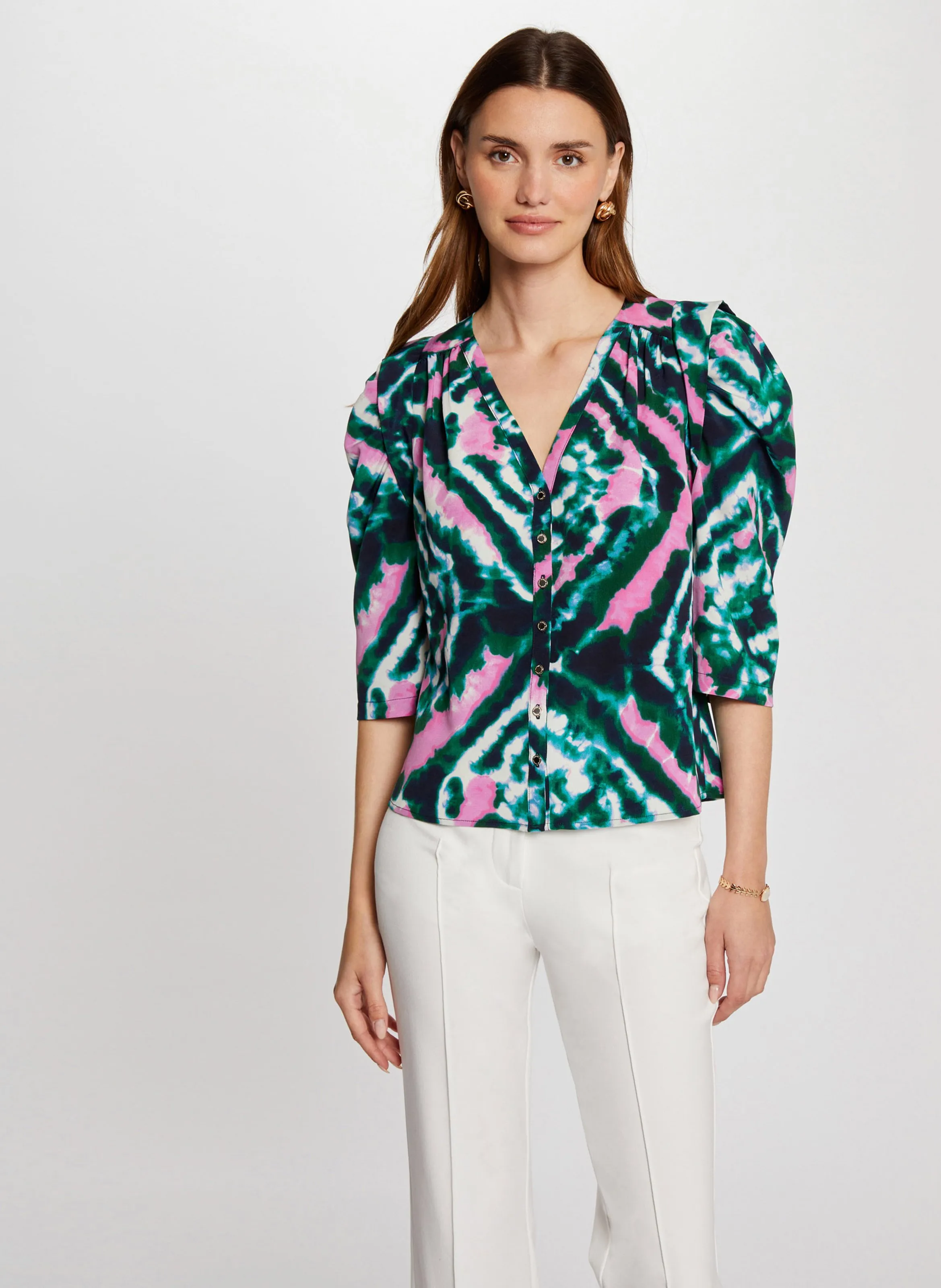  MORGAN   CASA.F - Camicia stampata a maniche 3/4 | Multicolore