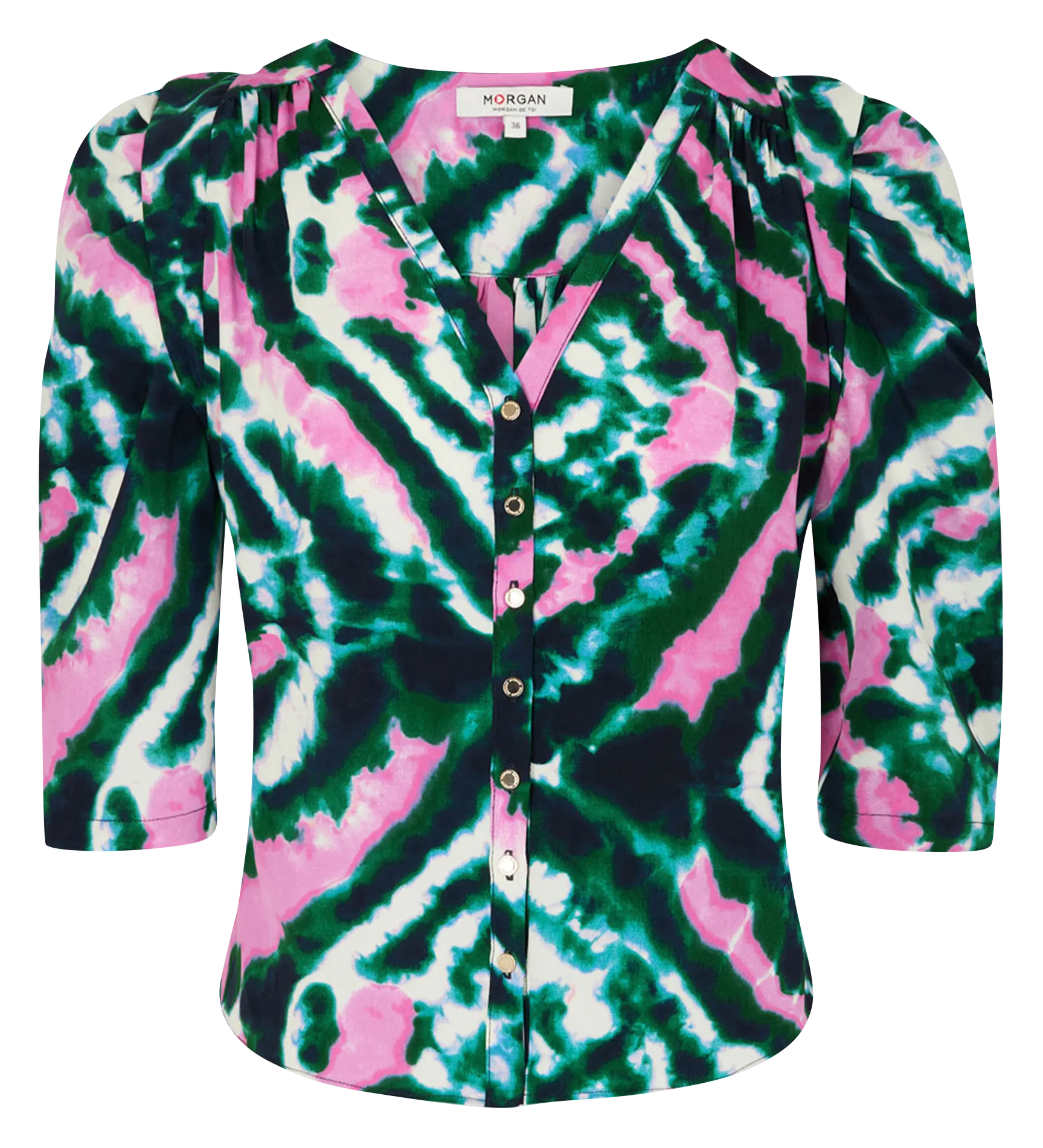  MORGAN   CASA.F - Camicia stampata a maniche 3/4 | Multicolore