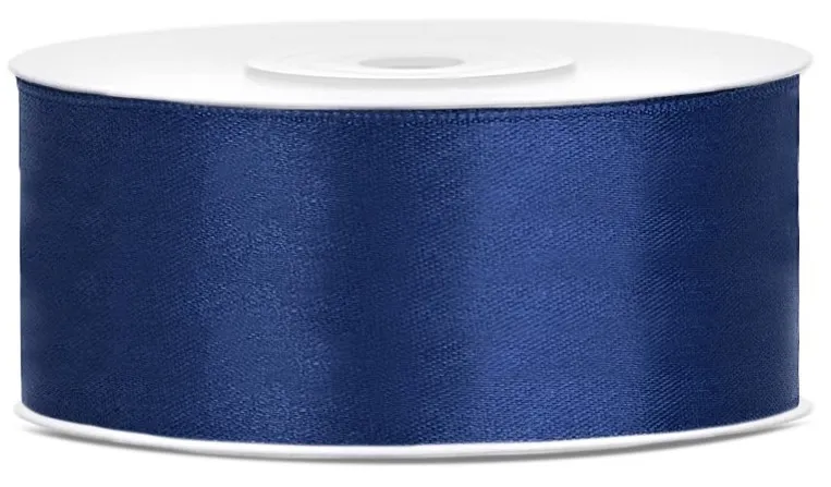 Nastro di raso blu scuro 25m