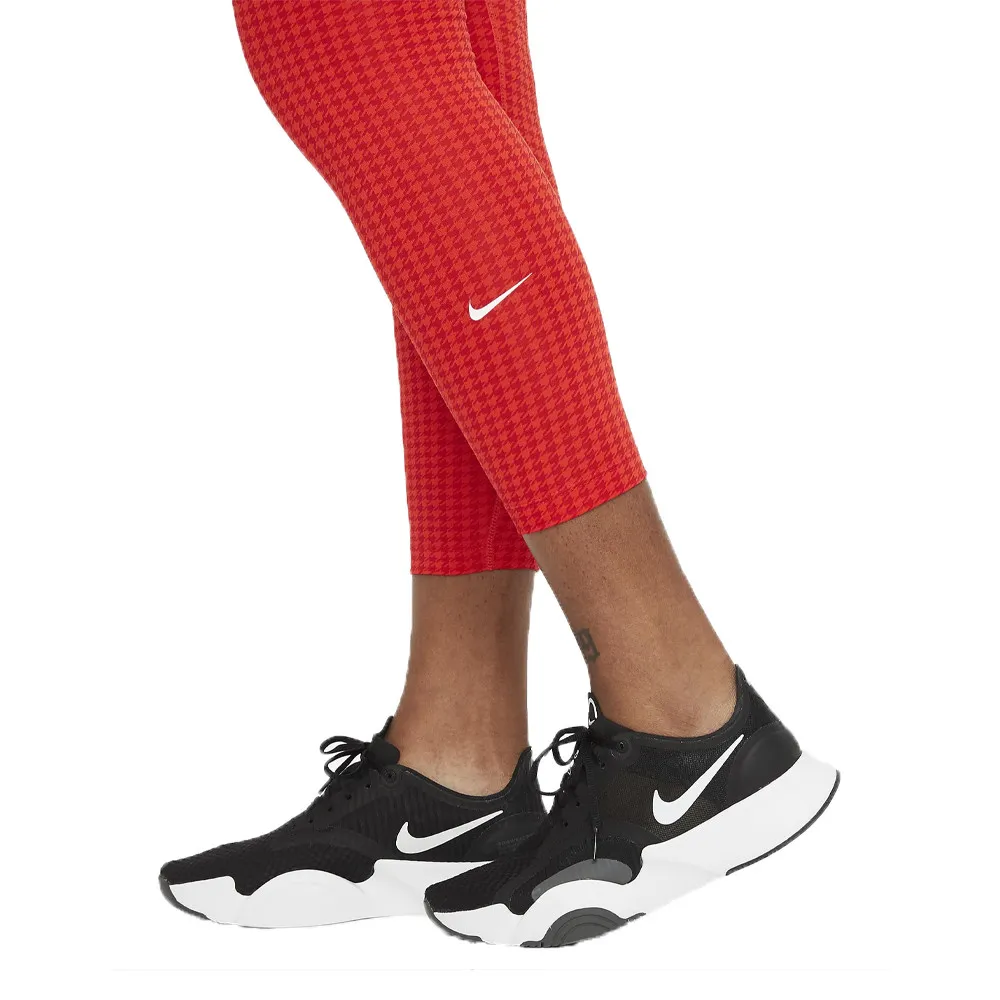 Nike Dri-FIT One Icon Clash per donna Mid-Rise 7/8 Printed Leggings - FA21