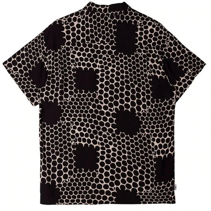 Obey Camicia manica Corta fantasia nido d'ape 181210340 black multi