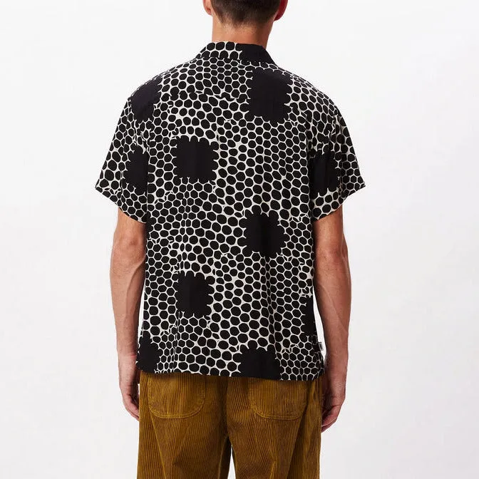Obey Camicia manica Corta fantasia nido d'ape 181210340 black multi