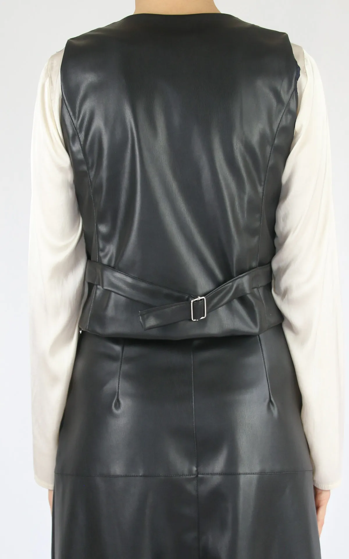 Off-On – gilet ecopelle – nero
