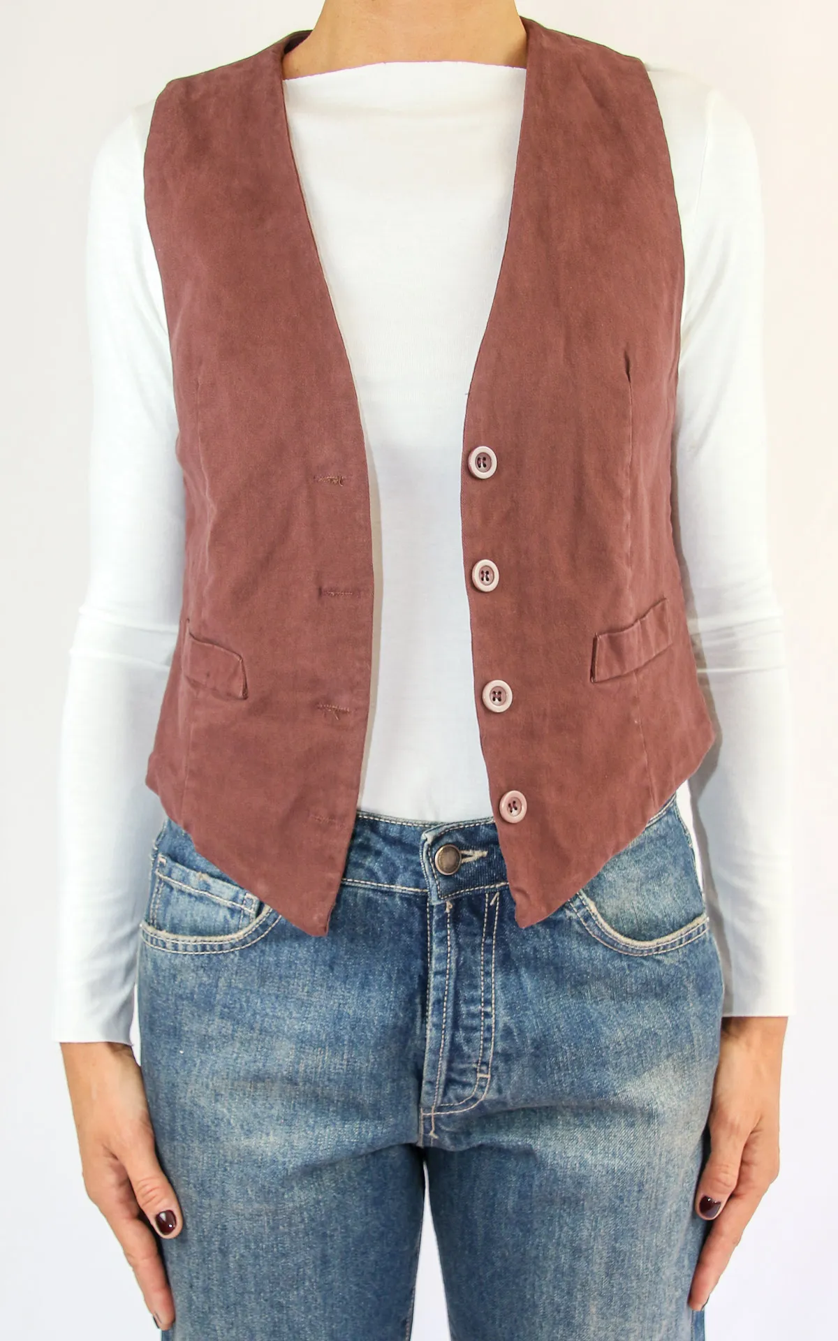 Off-On – gilet – marrone