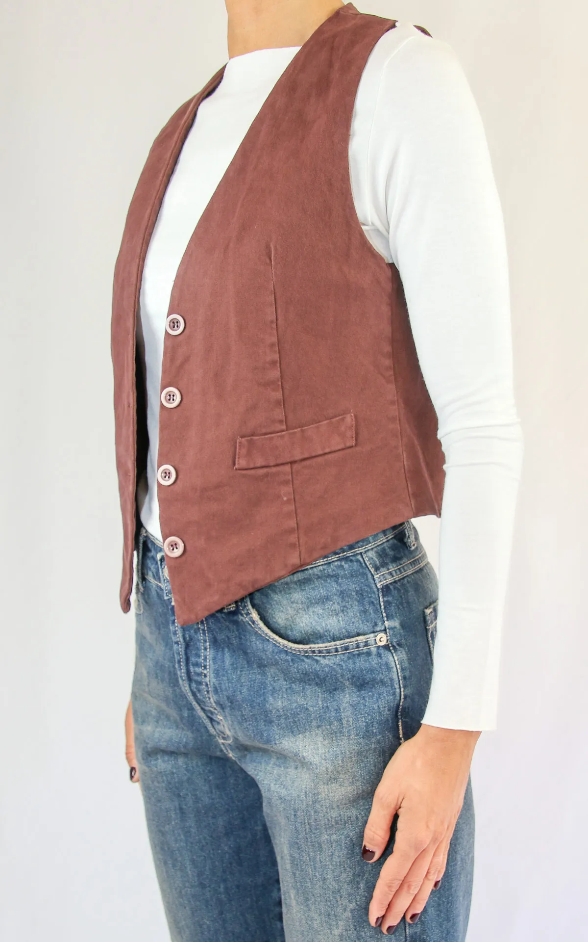 Off-On – gilet – marrone