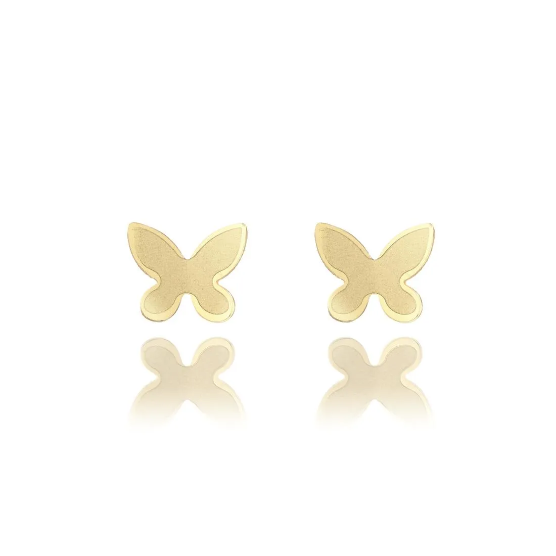 Orecchini in oro giallo 18 kt a forma di farfalla