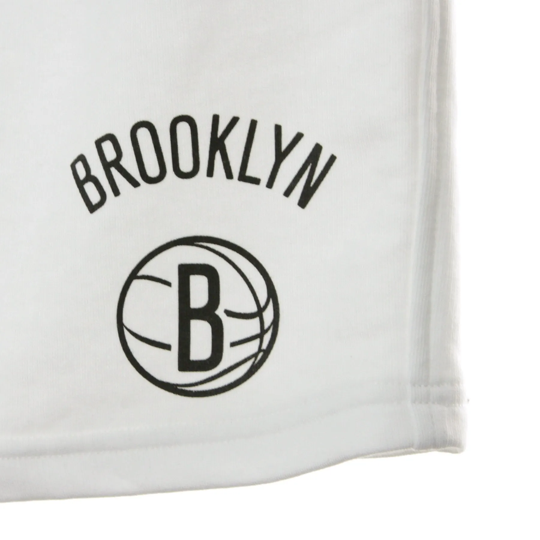 Pantalone Corto Tuta Uomo Nba Logo Stack Short Bronet White/black