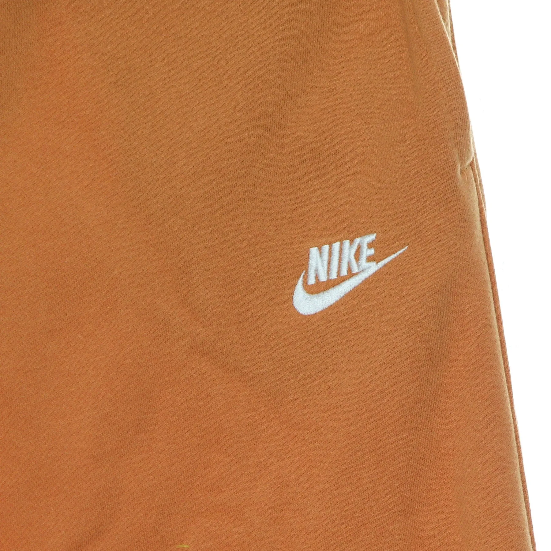 Pantalone Tuta Felpato Uomo Sportswear Club Fleece Pant Hot Curry/hot Curry/white