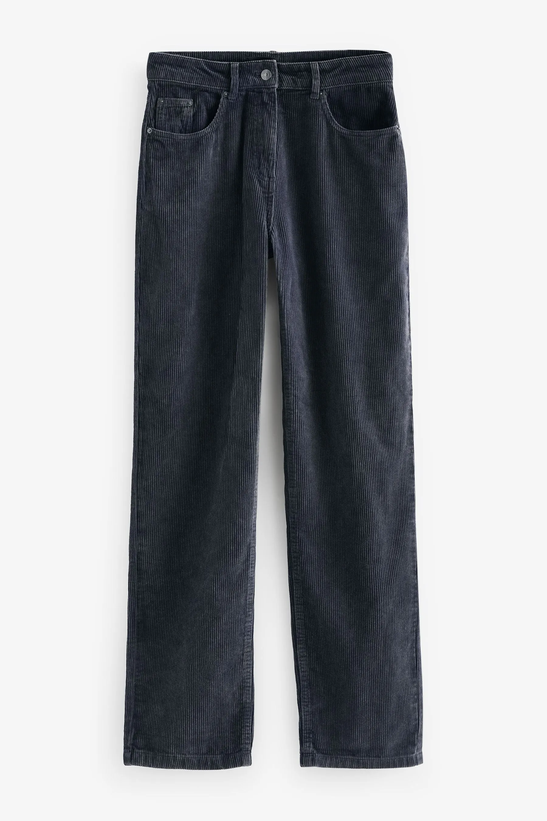 Pantaloni a gamba larga in corda lavata 100% cotone    