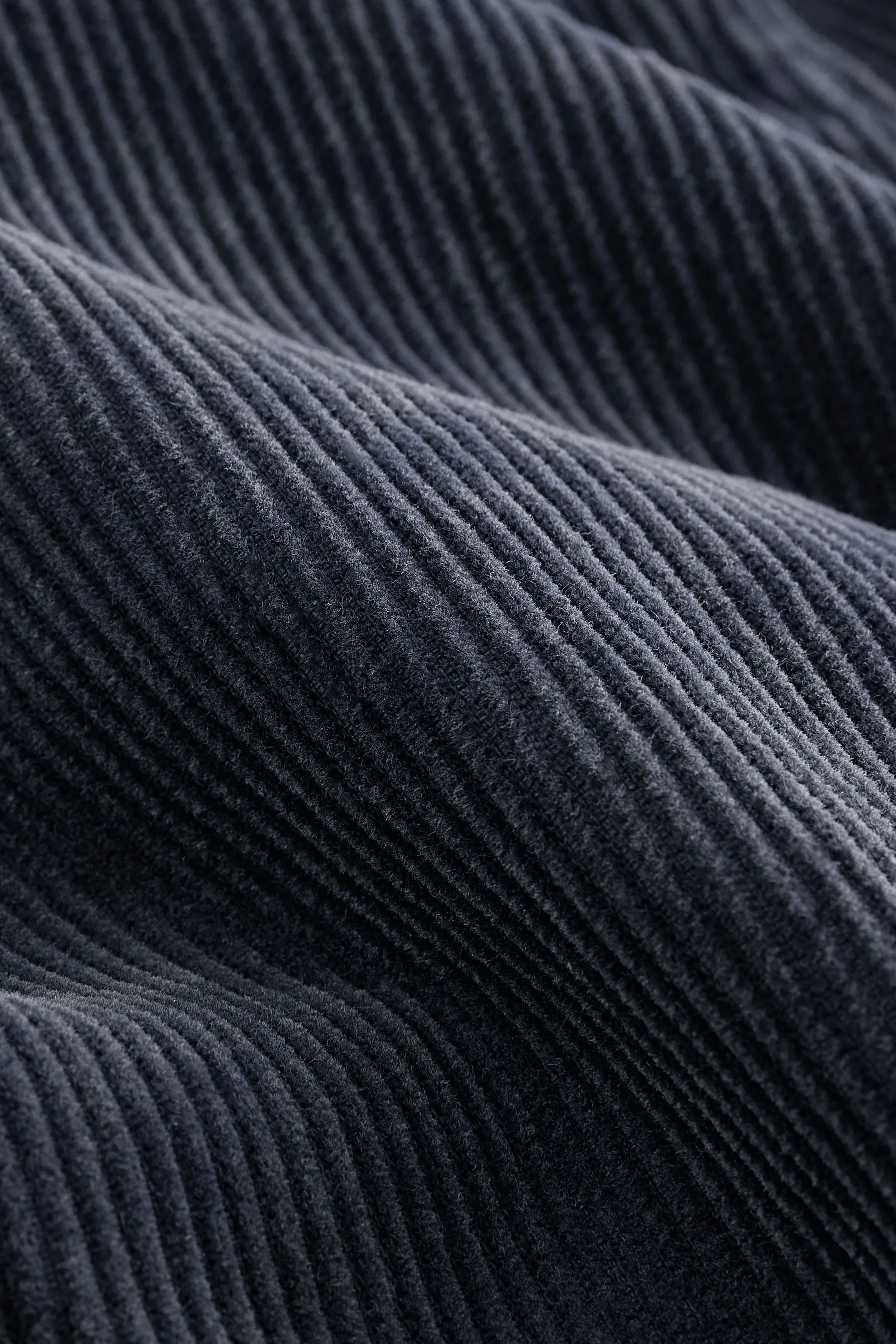 Pantaloni a gamba larga in corda lavata 100% cotone    