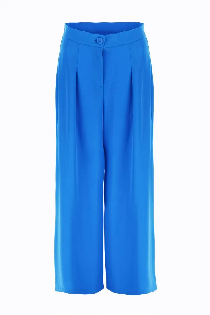 Pantaloni a palazzo monocolour con pinces