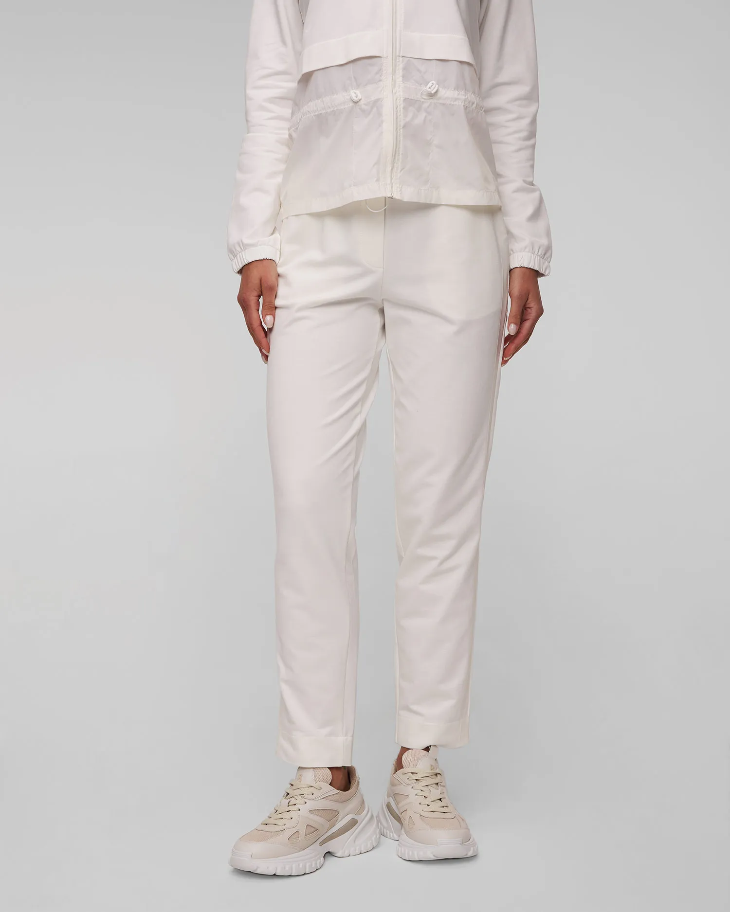 Pantaloni bianchi da tuta da donna Aeronautica Militare 241pf929df543-73004