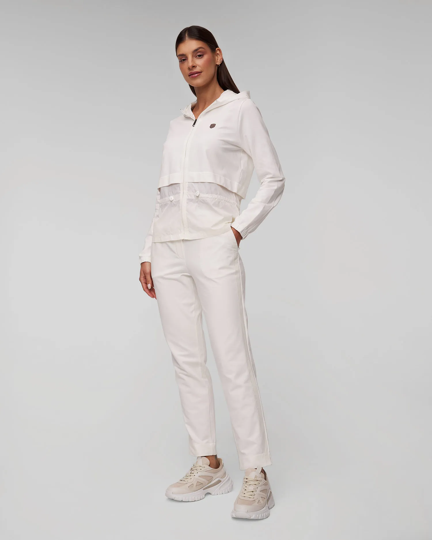Pantaloni bianchi da tuta da donna Aeronautica Militare 241pf929df543-73004