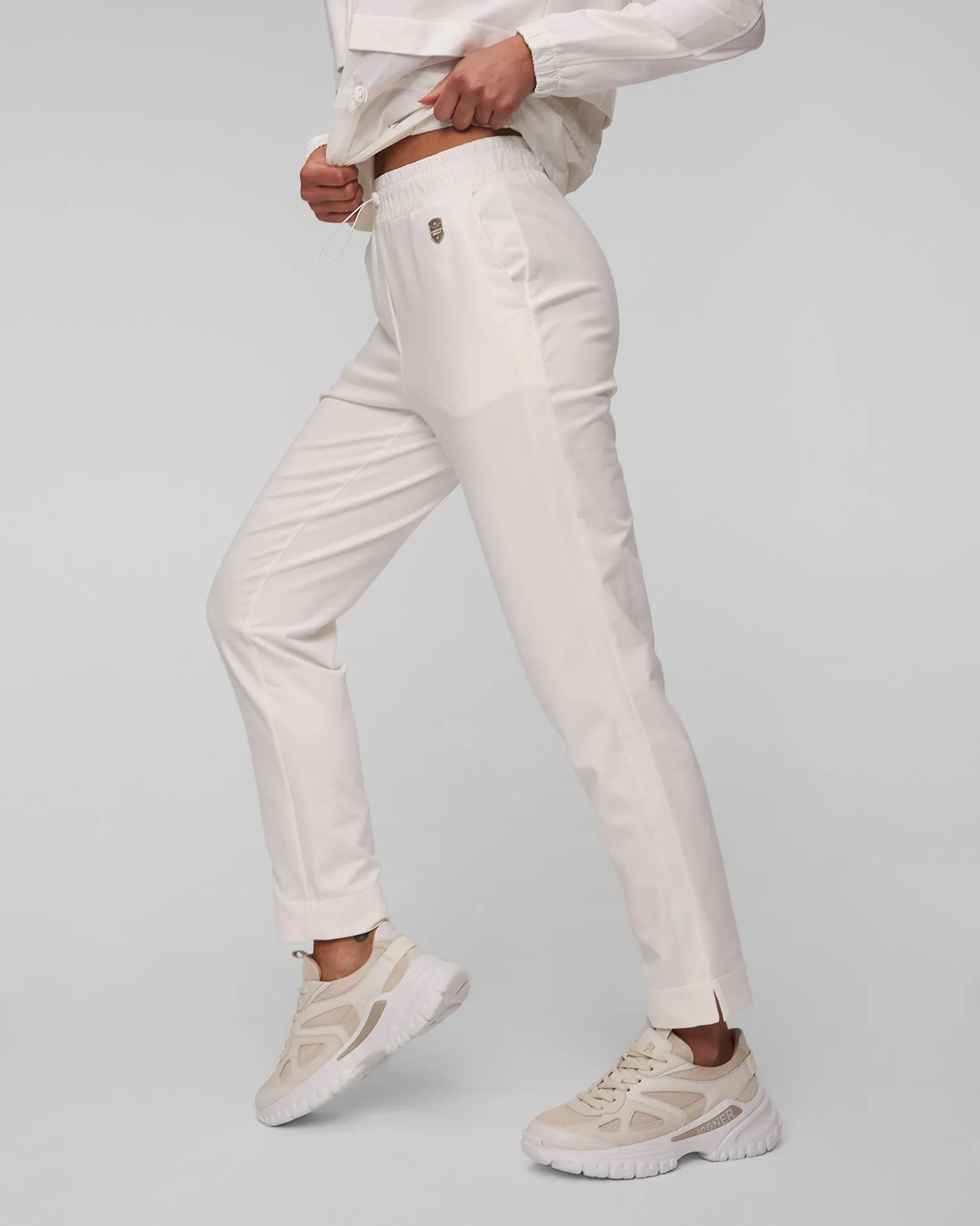 Pantaloni bianchi da tuta da donna Aeronautica Militare 241pf929df543-73004